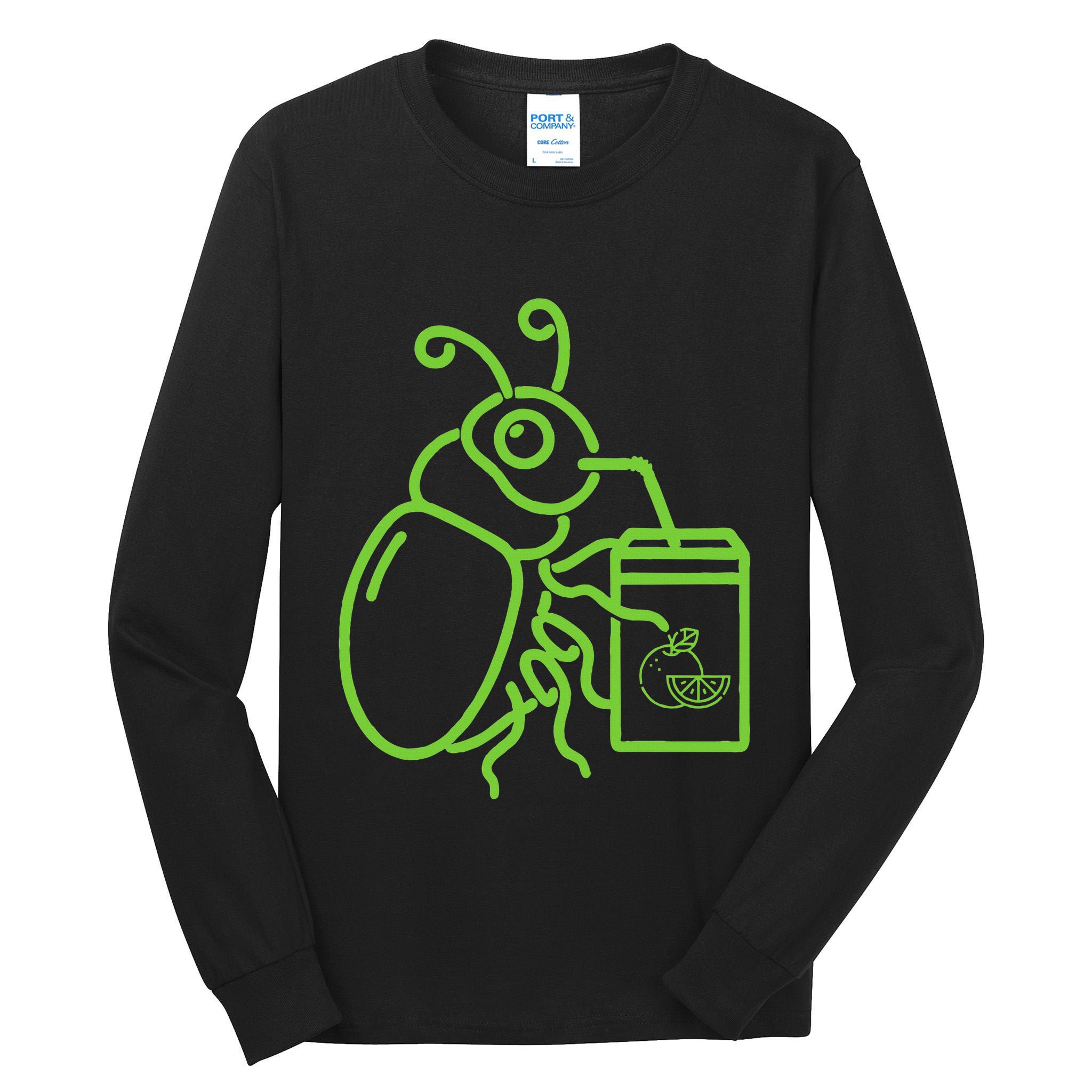 Funny Halloween Graphic Green Halloween Beetle Tall Long Sleeve T-Shirt