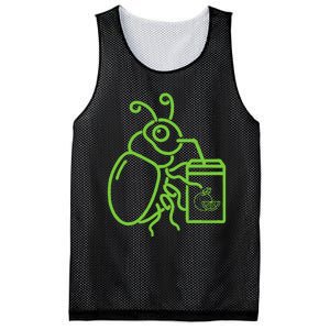 Funny Halloween Graphic Green Halloween Beetle Mesh Reversible Basketball Jersey Tank