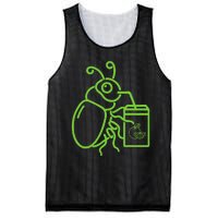 Funny Halloween Graphic Green Halloween Beetle Mesh Reversible Basketball Jersey Tank