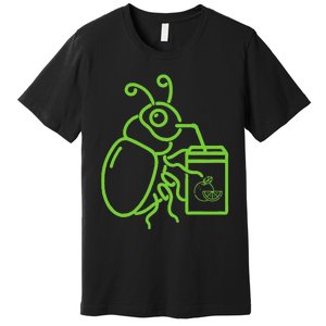 Funny Halloween Graphic Green Halloween Beetle Premium T-Shirt