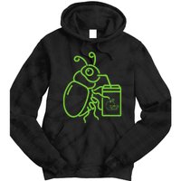 Funny Halloween Graphic Green Halloween Beetle Tie Dye Hoodie