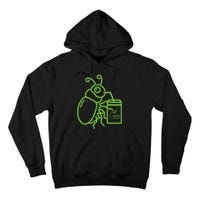 Funny Halloween Graphic Green Halloween Beetle Tall Hoodie