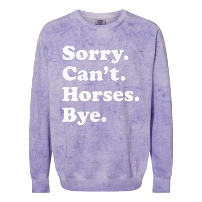 Funny Horse Gift For Men Women Colorblast Crewneck Sweatshirt