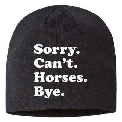 Funny Horse Gift For Men Women Sustainable Beanie