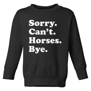 Funny Horse Gift For Men Women Toddler Sweatshirt