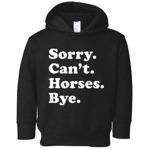 Funny Horse Gift For Men Women Toddler Hoodie