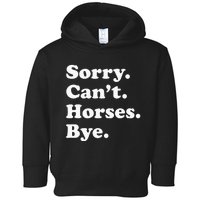 Funny Horse Gift For Men Women Toddler Hoodie