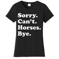 Funny Horse Gift For Men Women Women's T-Shirt