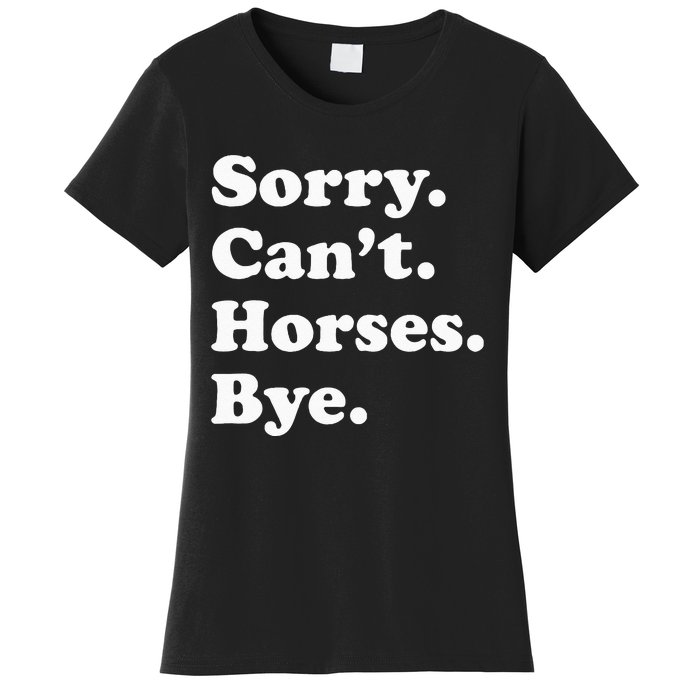 Funny Horse Gift For Men Women Women's T-Shirt