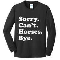 Funny Horse Gift For Men Women Kids Long Sleeve Shirt