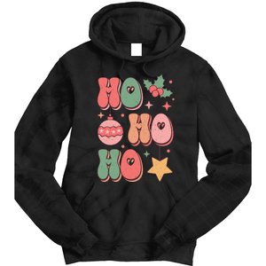 Festive Holiday Graphic Tie Dye Hoodie