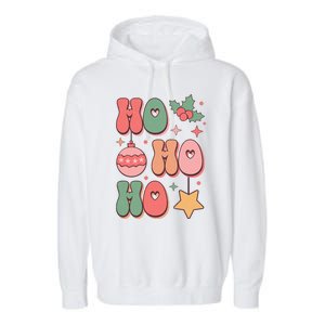 Festive Holiday Graphic Garment-Dyed Fleece Hoodie