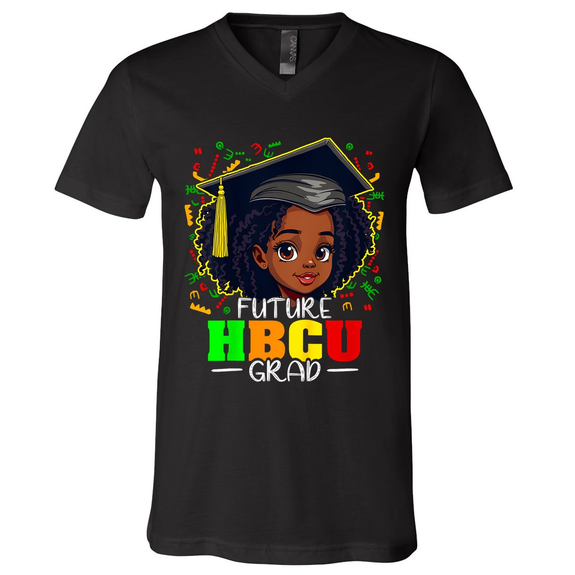 Future Hbcu Grad Black Girl Graduation Hbcu V-Neck T-Shirt