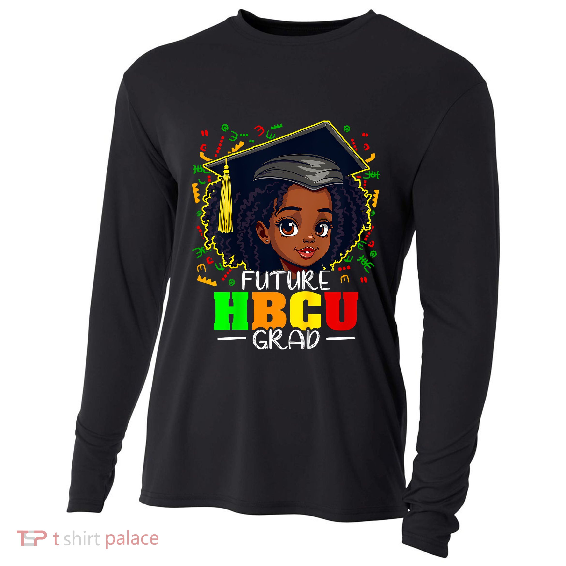 Future Hbcu Grad Black Girl Graduation Hbcu Cooling Performance Long Sleeve Crew