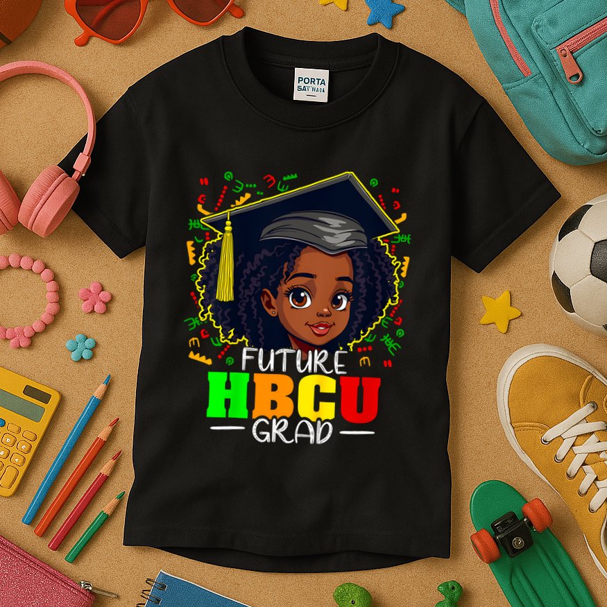Future Hbcu Grad Black Girl Graduation Hbcu Kids T-Shirt