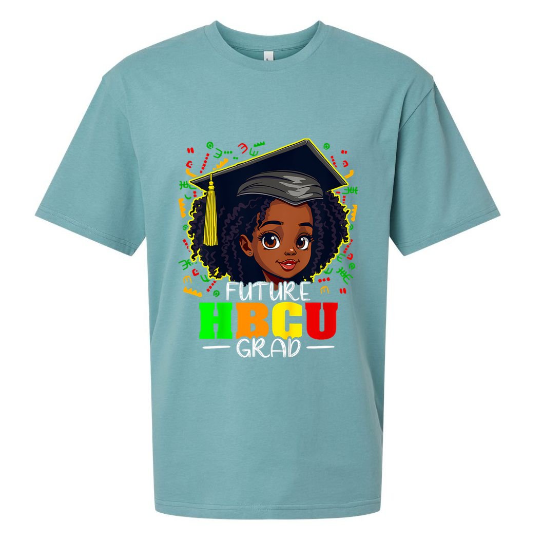 Future Hbcu Grad Black Girl Graduation Hbcu Sueded Cloud Jersey T-Shirt
