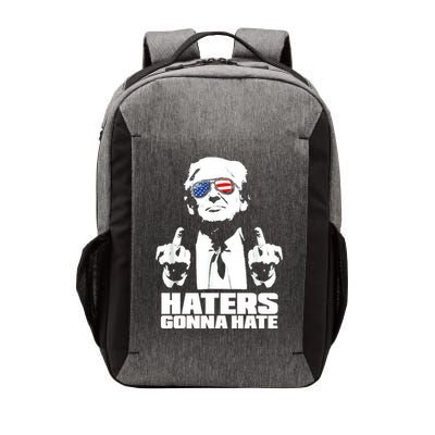 Funny Haters Gonna Hate President Donald Trump Middle Finger Vector Backpack