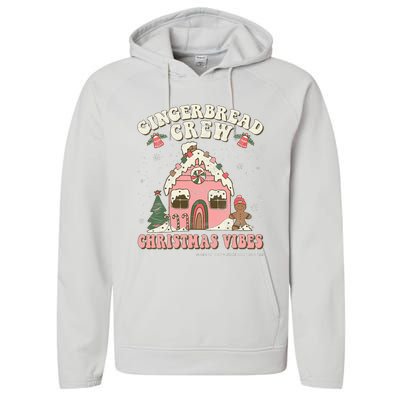 Festive Holiday Gingerbread Baking Squad Performance Fleece Hoodie