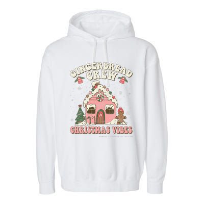 Festive Holiday Gingerbread Baking Squad Garment-Dyed Fleece Hoodie