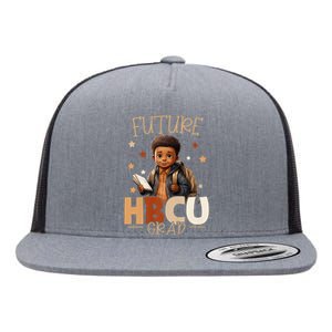 Future Hbcu Graduate Afro Black Boy College Graduation Flat Bill Trucker Hat