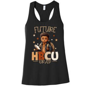 Future Hbcu Graduate Afro Black Boy College Graduation Women's Racerback Tank