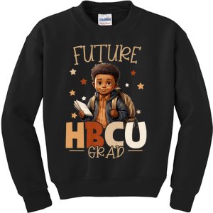 Future Hbcu Graduate Afro Black Boy College Graduation Kids Sweatshirt