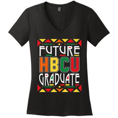 Future HBCU Graduate Historical Black Colleges Universities Women's V-Neck T-Shirt