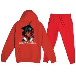 Future HBCU Grad  Graduation Historically Black College Premium Hooded Sweatsuit Set