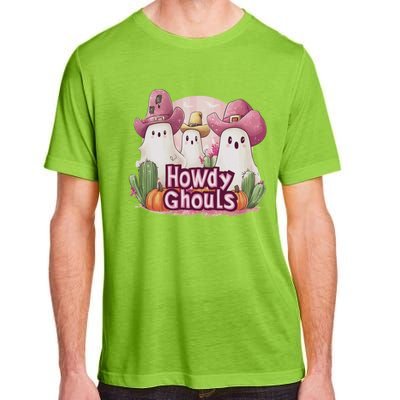 Funny Howdy Ghouls Ghost Halloween Spooky Team Adult ChromaSoft Performance T-Shirt