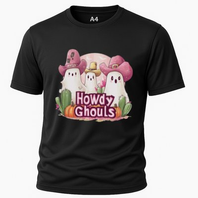Funny Howdy Ghouls Ghost Halloween Spooky Team Performance Shirt