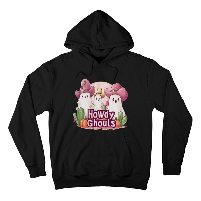 Funny Howdy Ghouls Ghost Halloween Spooky Team Hoodie