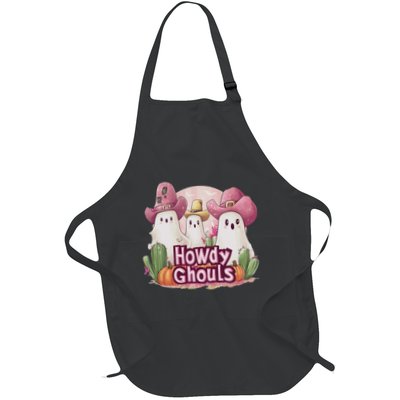 Funny Howdy Ghouls Ghost Halloween Spooky Team Apron