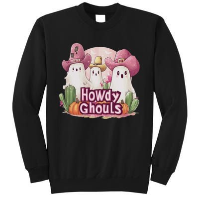 Funny Howdy Ghouls Ghost Halloween Spooky Team Sweatshirt