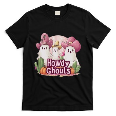 Funny Howdy Ghouls Ghost Halloween Spooky Team T-Shirt