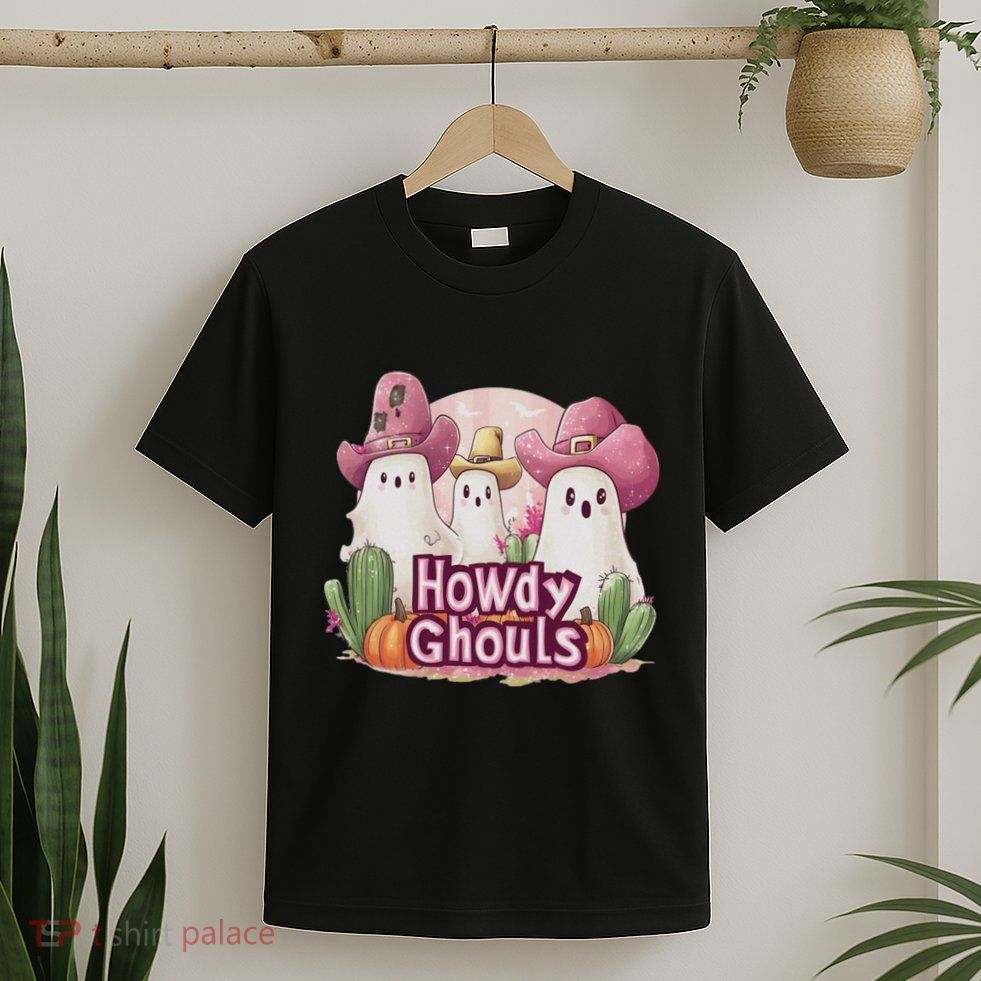 Funny Howdy Ghouls Ghost Halloween Spooky Team T-Shirt