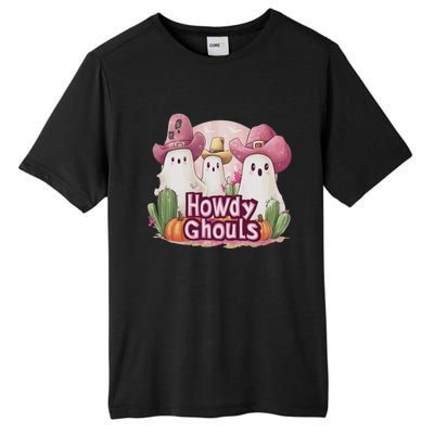 Funny Howdy Ghouls Ghost Halloween Spooky Team Tall Fusion ChromaSoft Performance T-Shirt