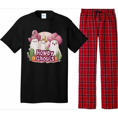 Funny Howdy Ghouls Ghost Halloween Spooky Team Pajama Set