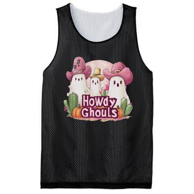 Funny Howdy Ghouls Ghost Halloween Spooky Team Mesh Reversible Basketball Jersey Tank