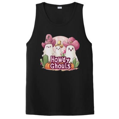 Funny Howdy Ghouls Ghost Halloween Spooky Team PosiCharge Competitor Tank