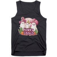 Funny Howdy Ghouls Ghost Halloween Spooky Team Tank Top