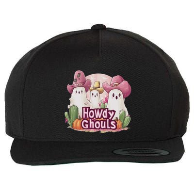 Funny Howdy Ghouls Ghost Halloween Spooky Team Wool Snapback Cap