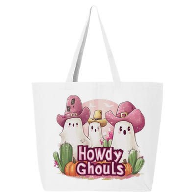 Funny Howdy Ghouls Ghost Halloween Spooky Team 25L Jumbo Tote