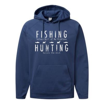 Fishing Hunting Gift Hunt Performance Fleece Hoodie