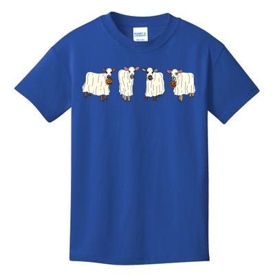 Funny Halloween Ghost Cows Trick Or Treat Cow Lover Gift Kids T-Shirt