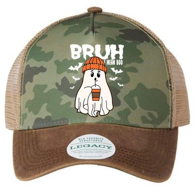Funny Halloween Ghost Bruh I Mean Boo Legacy Tie Dye Trucker Hat