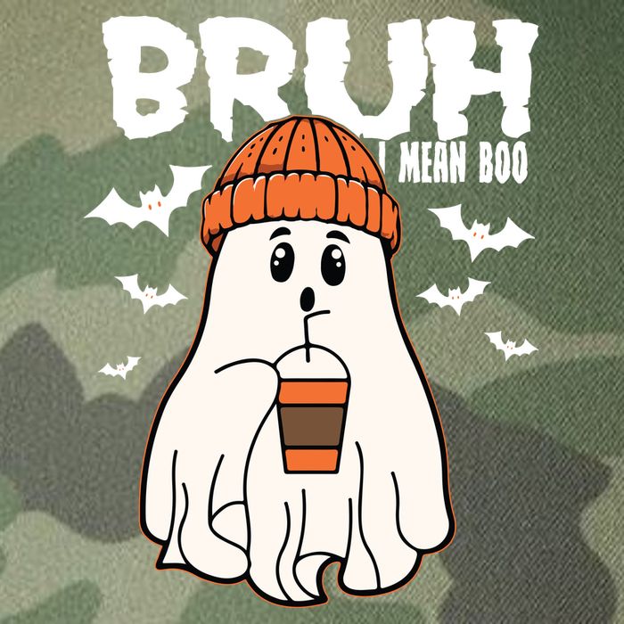 Funny Halloween Ghost Bruh I Mean Boo Legacy Tie Dye Trucker Hat