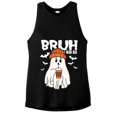 Funny Halloween Ghost Bruh I Mean Boo Ladies PosiCharge Tri-Blend Wicking Tank