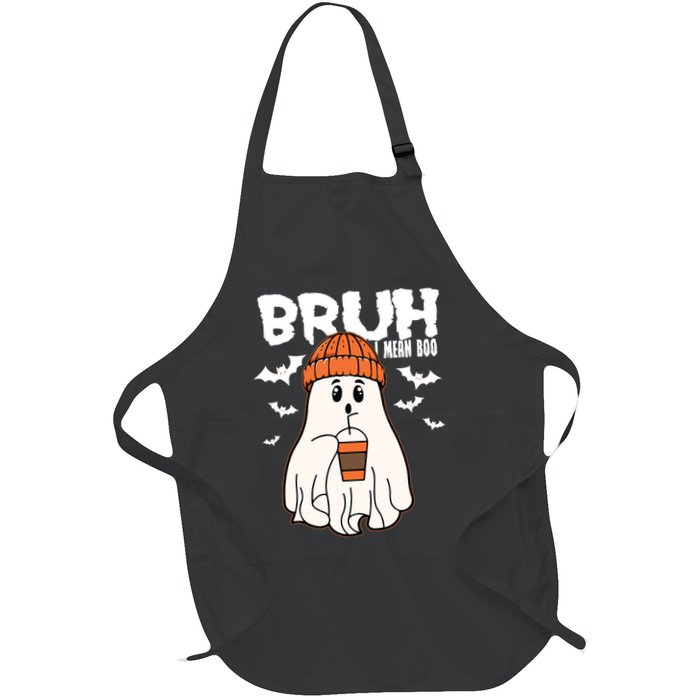 Funny Halloween Ghost Bruh I Mean Boo Apron