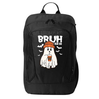 Funny Halloween Ghost Bruh I Mean Boo City Backpack