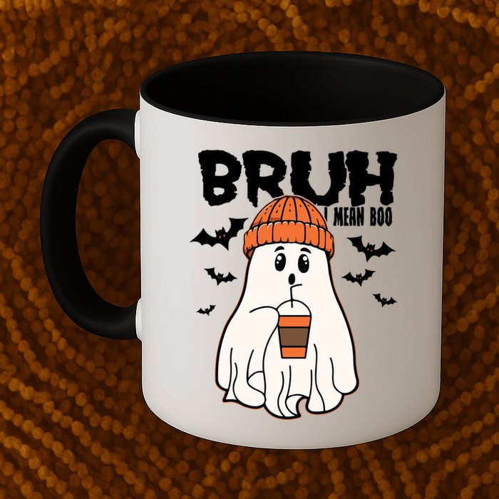 Funny Halloween Ghost Bruh I Mean Boo Mug
